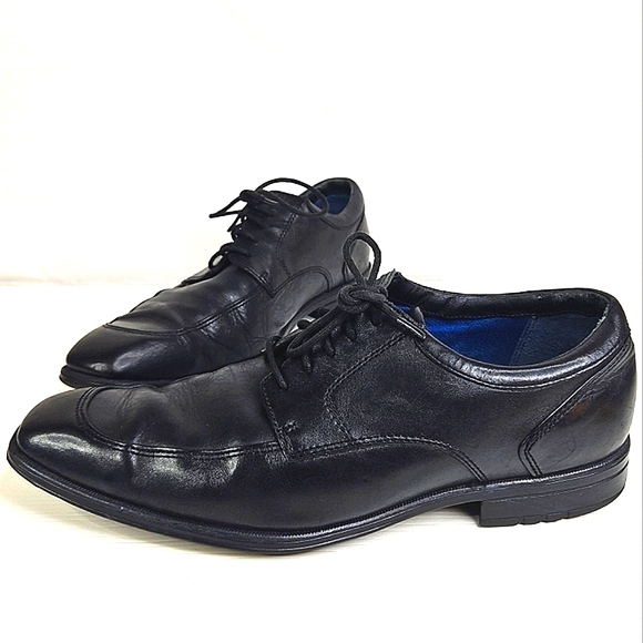 Rockport Leather Upper Balance Men Shoes Black Size 9 1/2 M - Picture 1 of 16